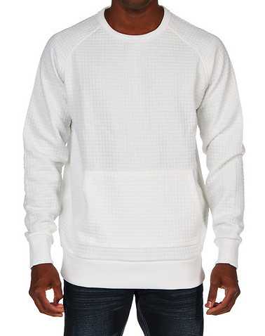 DECIBEL MENS White Clothing / Sweatshirts L
