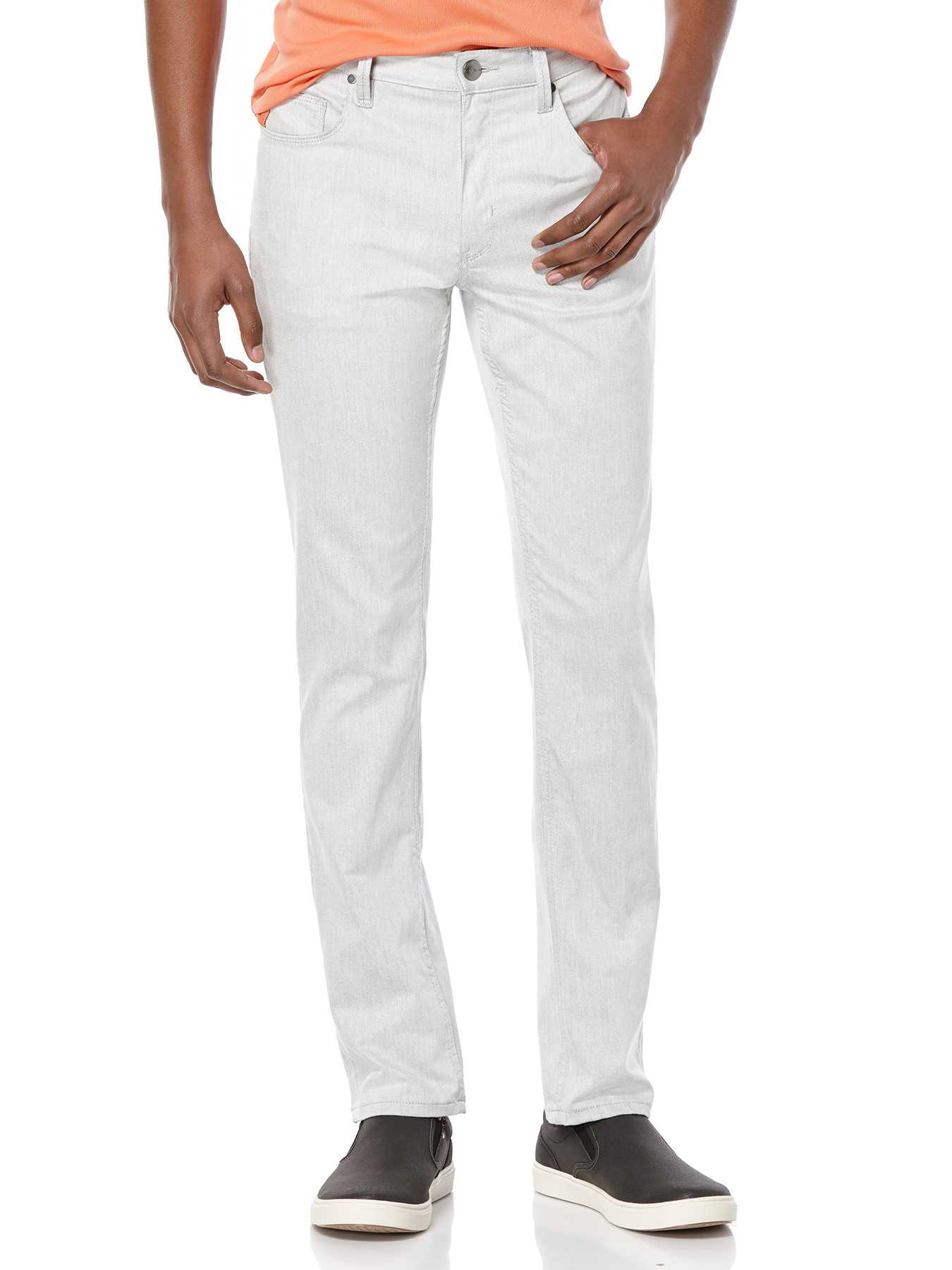 Perry Ellis Slim Fit Light Grey Twill Denim