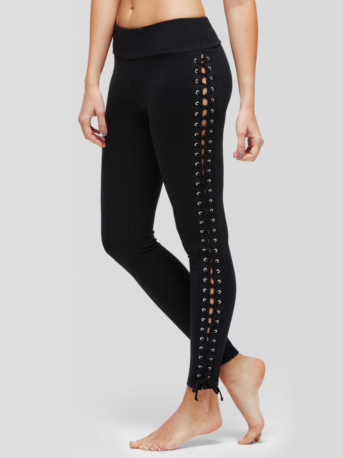 Peony Lace-Up Leggings