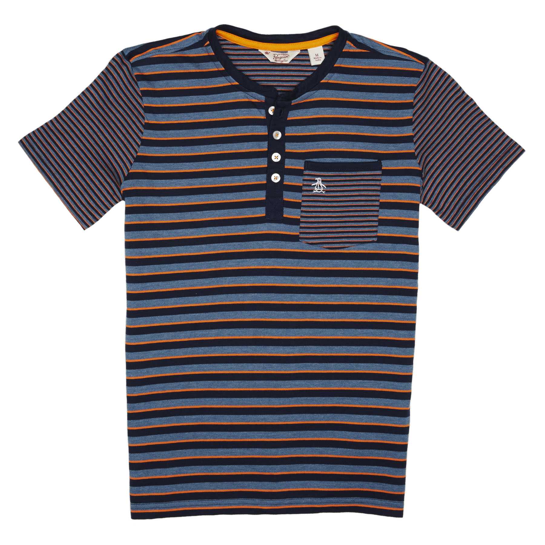 Original Penguin YOUTH MULTI STRIPE HENLEY