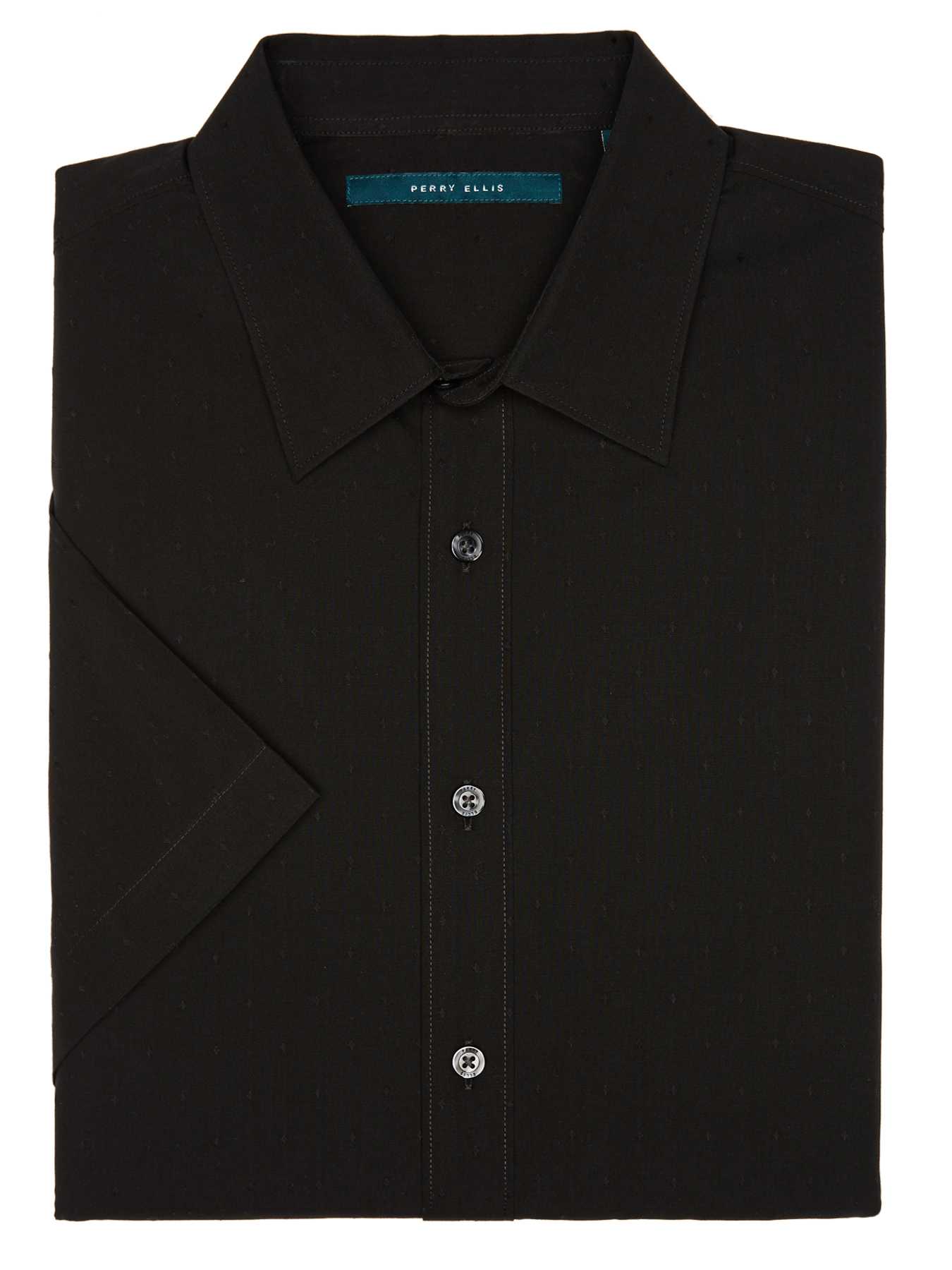 Perry Ellis Short Sleeve Iridescent Diamond Shirt