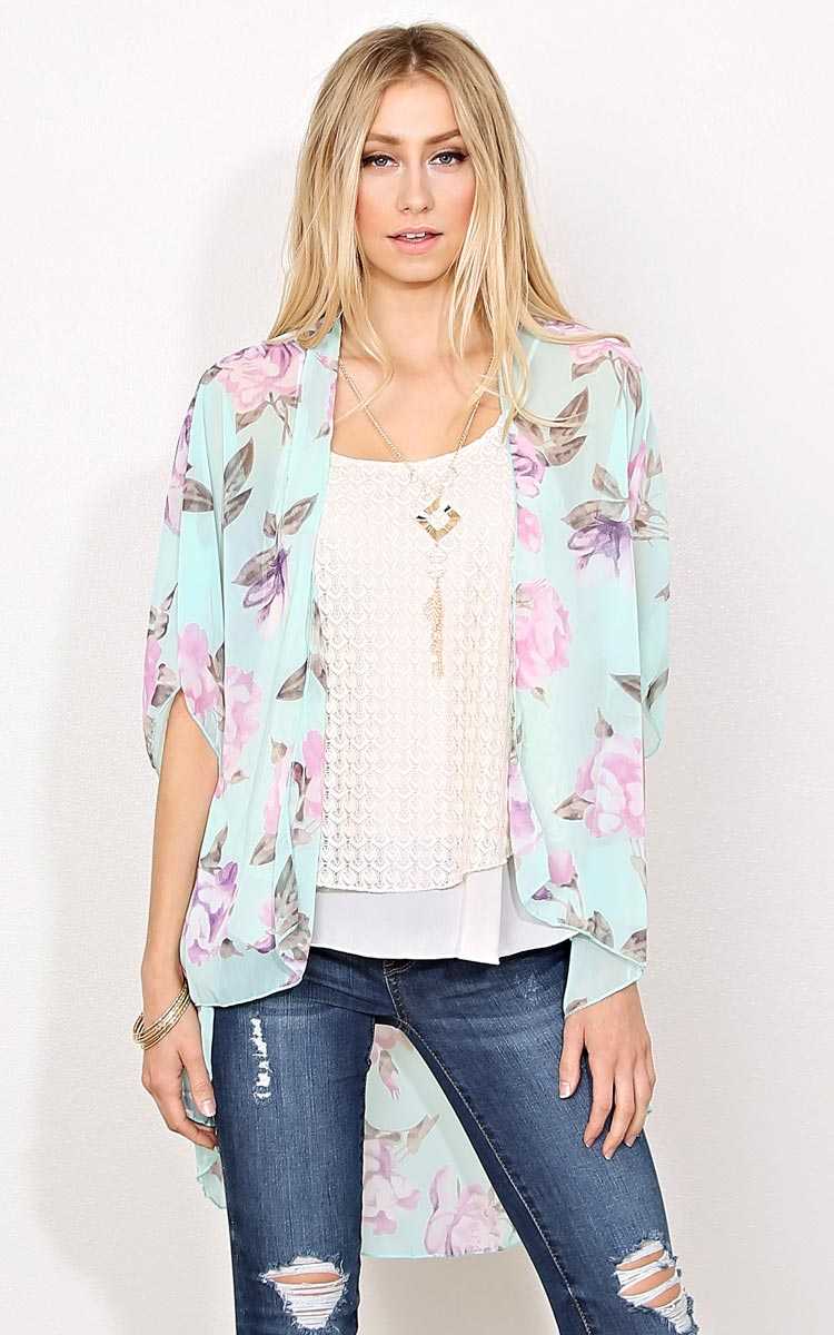 Tranquil Garden Woven Wrap - - Sage in Size by Styles For Less