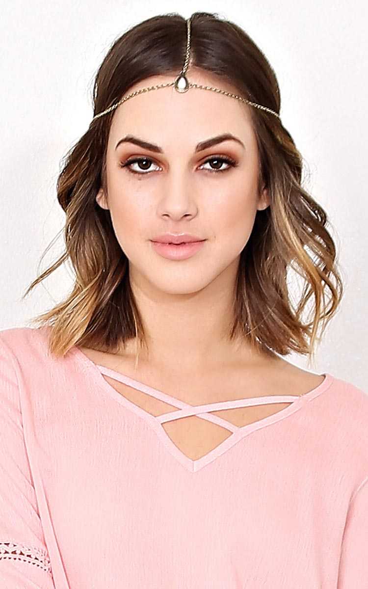 Bohemian Joy Head Chain - N/S - Gold Burnished by Styles For Less