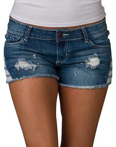 VANILLA STAR WOMENS Blue Clothing / Denim Shorts