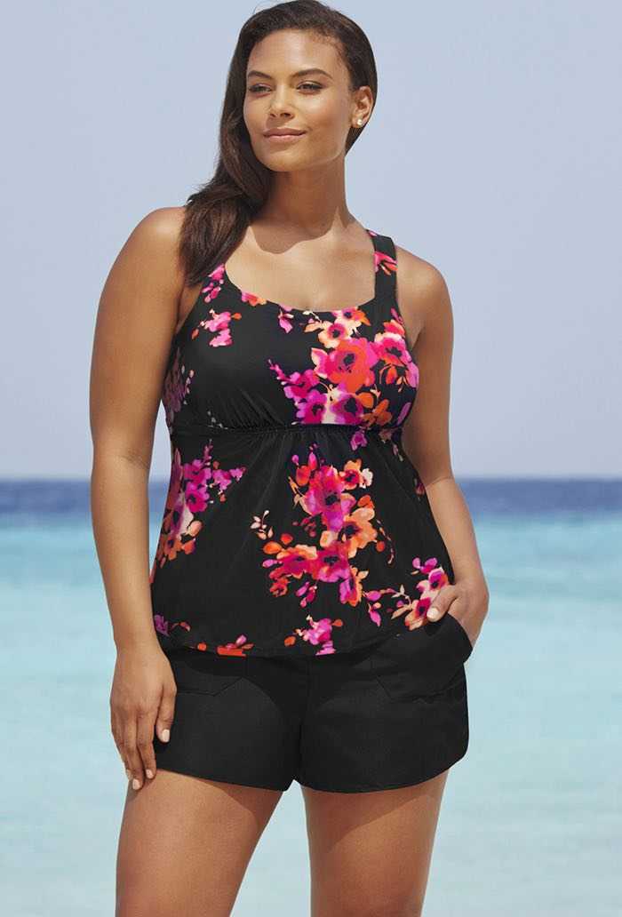 Poppies Flared Cargo Shortini