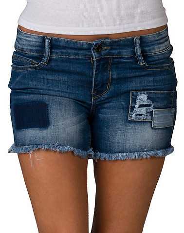 ESSENTIALS WOMENS Dark Blue Clothing / Denim Shorts
