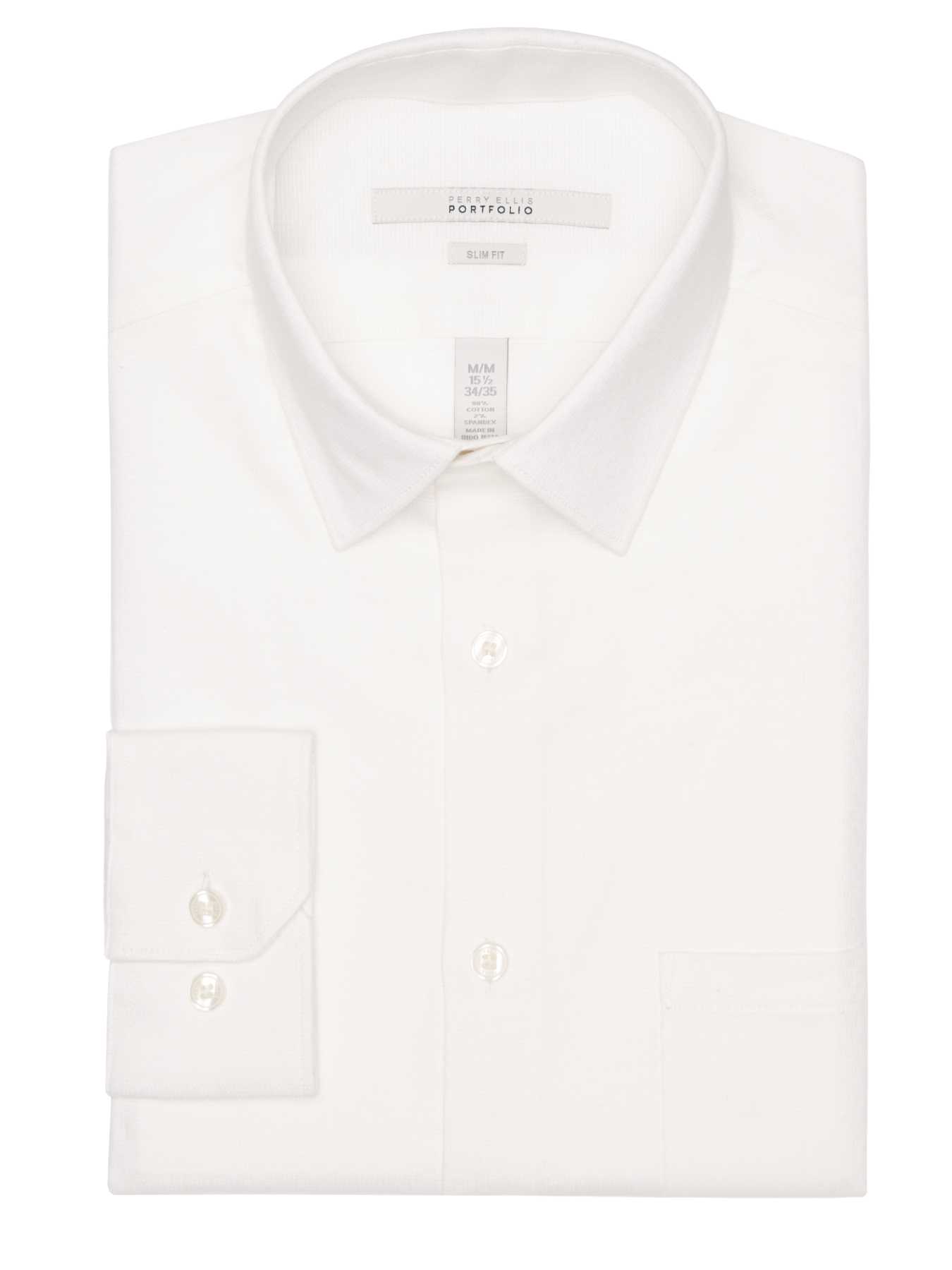 Perry Ellis Slim Fit Dobby Felt Dress Shirt