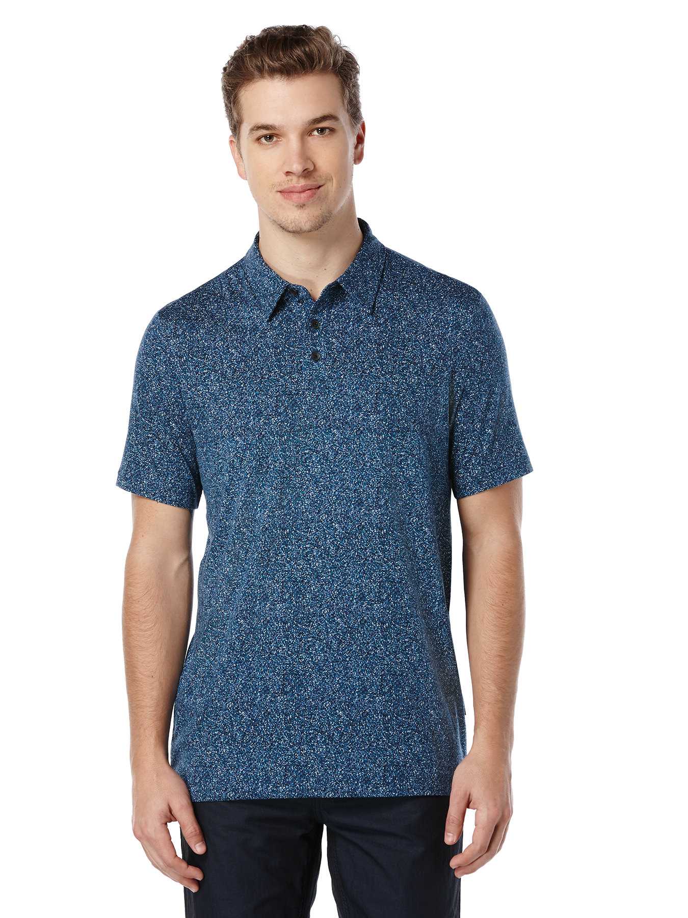 Perry Ellis Short Sleeve Printed Polo