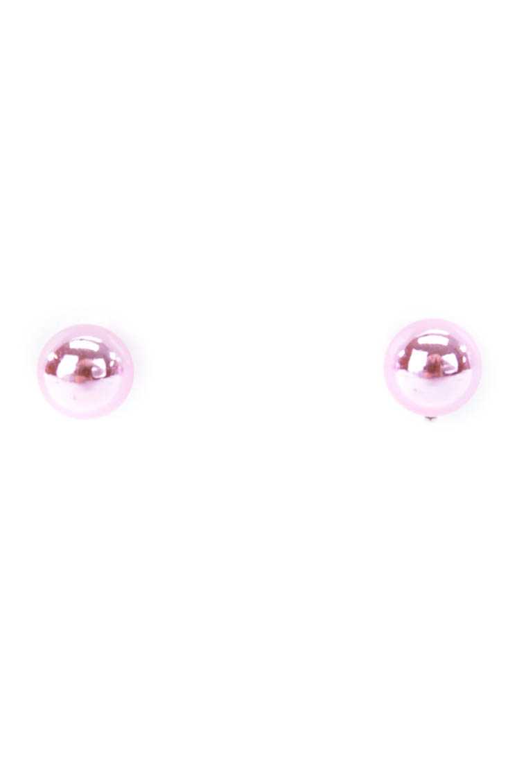 Pink Front And Back Beaded Earrings