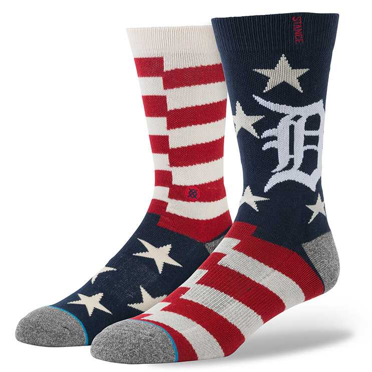 Stance Brigade Tigers NVY L/XL MLB MEMORIAL DAY Socks
