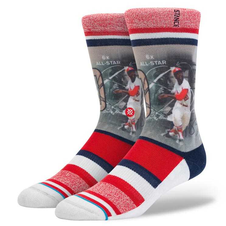 Stance Lou Brock RED M MLB LEGENDS Socks