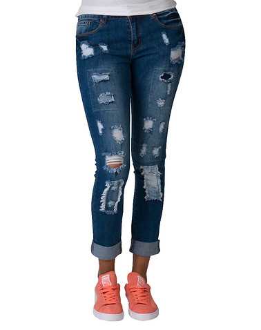 ESSENTIALS WOMENS Blue Clothing / Jeans