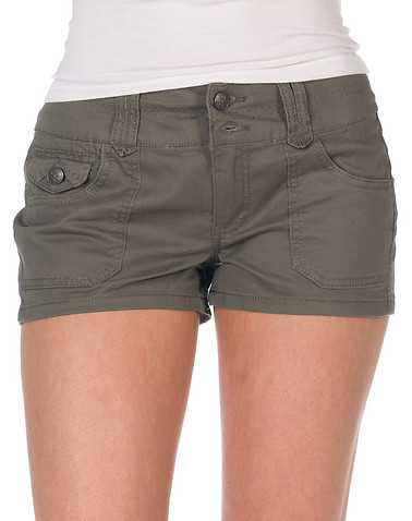 BOOM BOOM JEANS WOMENS Dark Green Clothing / Casual Shorts 1