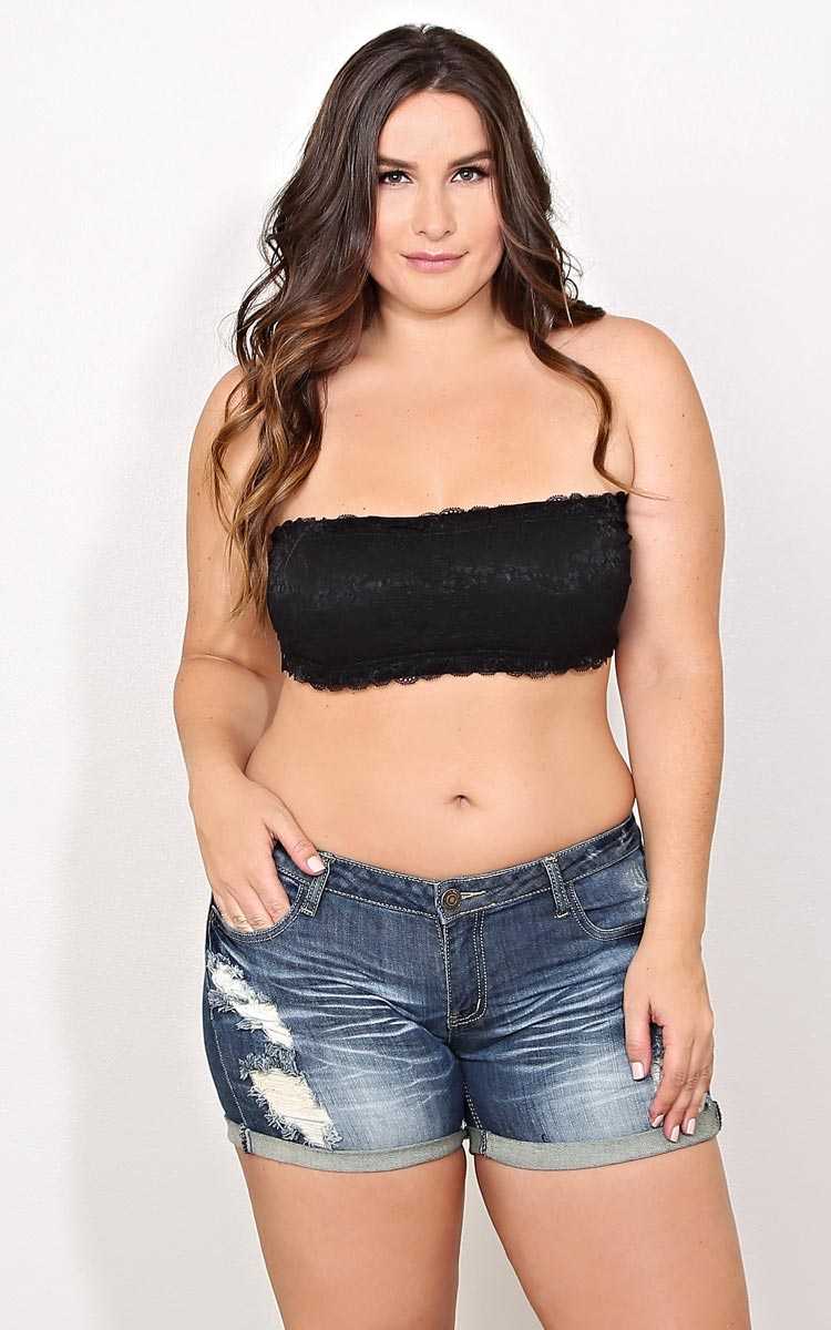Plus Size Sweet Lace Bandeau - in Size 3X by Styles For Less