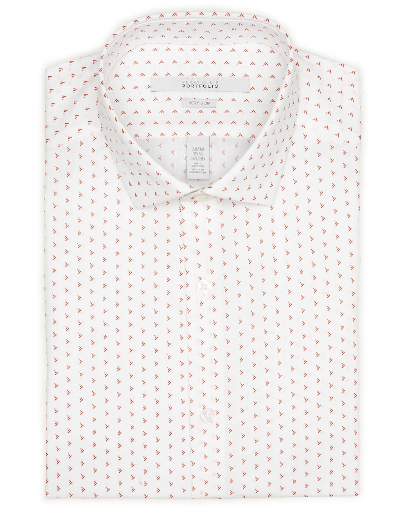 Perry Ellis Very Slim Triangle Print Dress Shirt