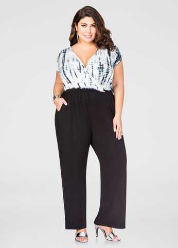 Tie Dye Cap Sleeve Jumpsuit