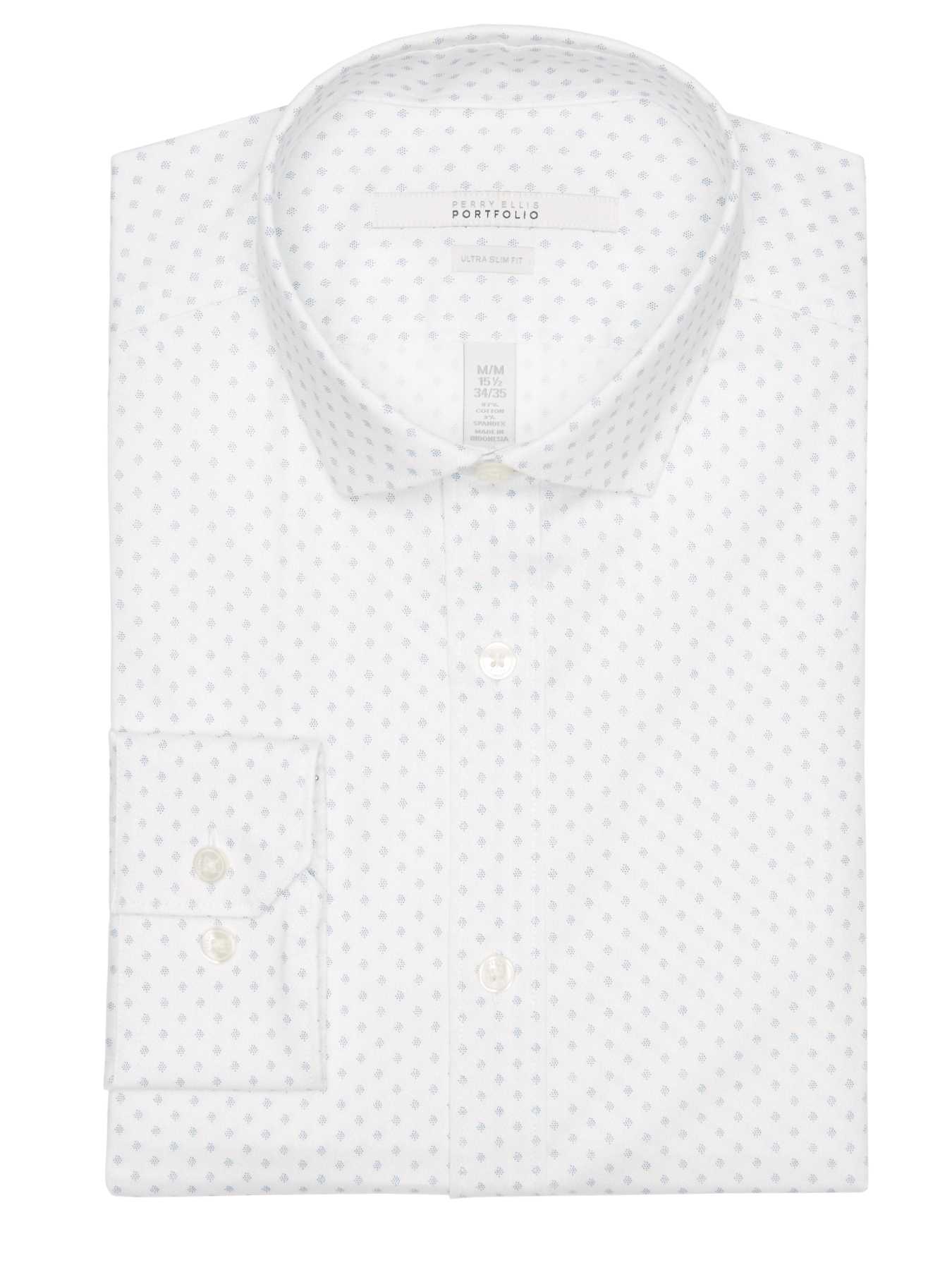 Perry Ellis Ultra Slim Diamond Dot Dress Shirt