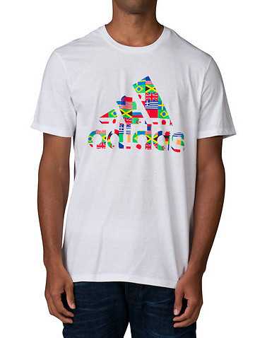 adidas MENS White Clothing / Tops L