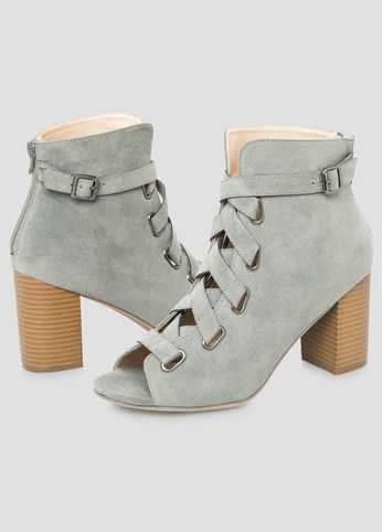Criss Cross Ankle Bootie - Wide Width