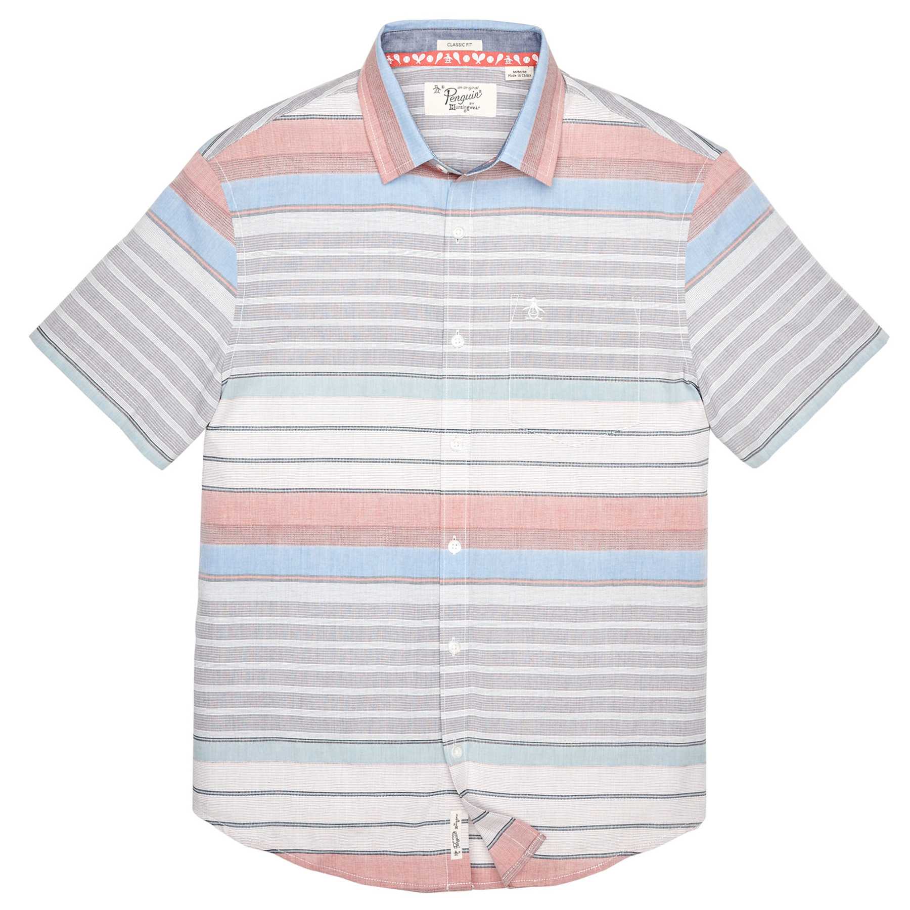 Original Penguin CRINKLE STRIPE SHIRT