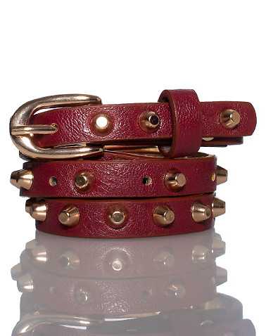 ESSENTIALS WOMENS Dark Red Accessories / Belts S/M
