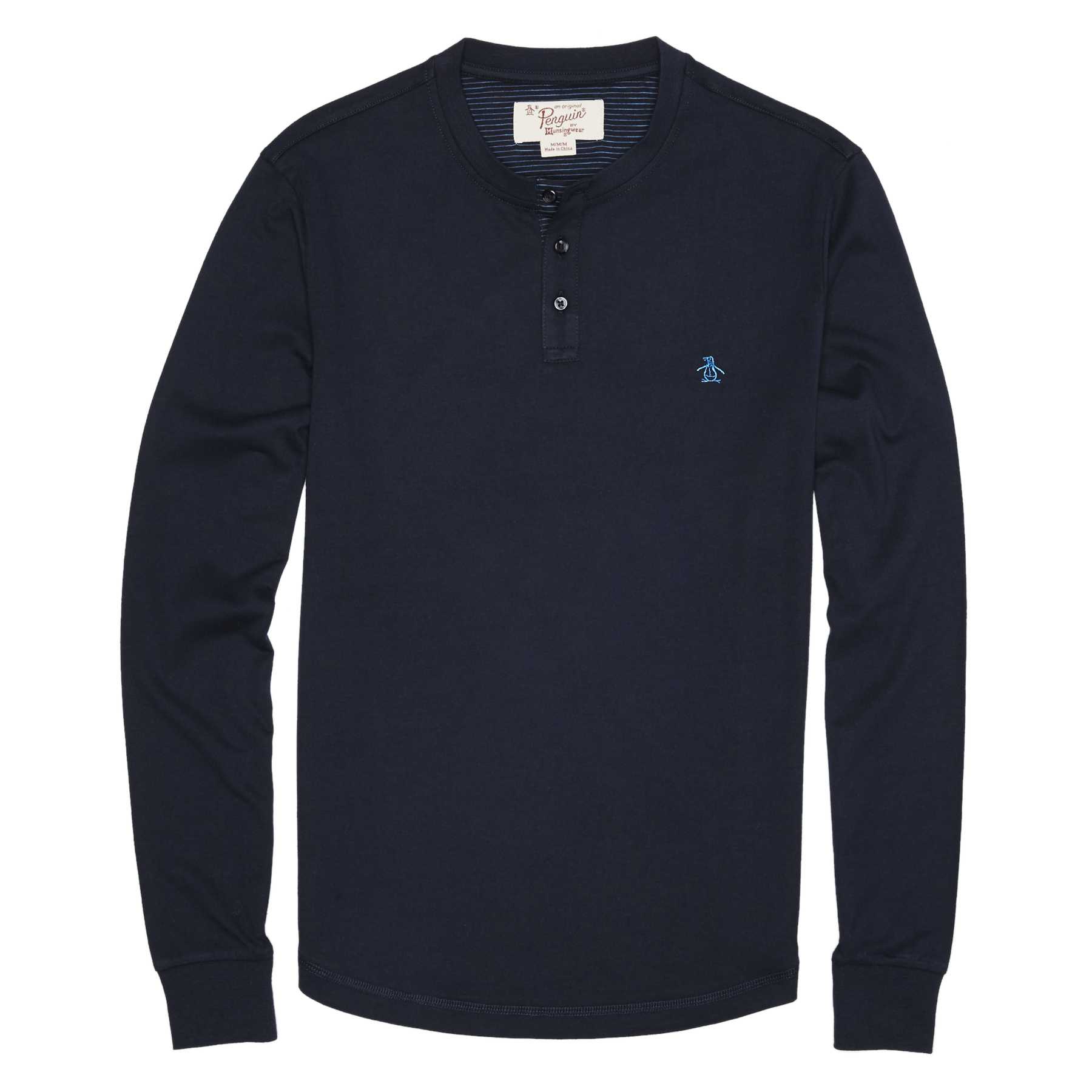 Original Penguin LONG SLEEVE HENLEY