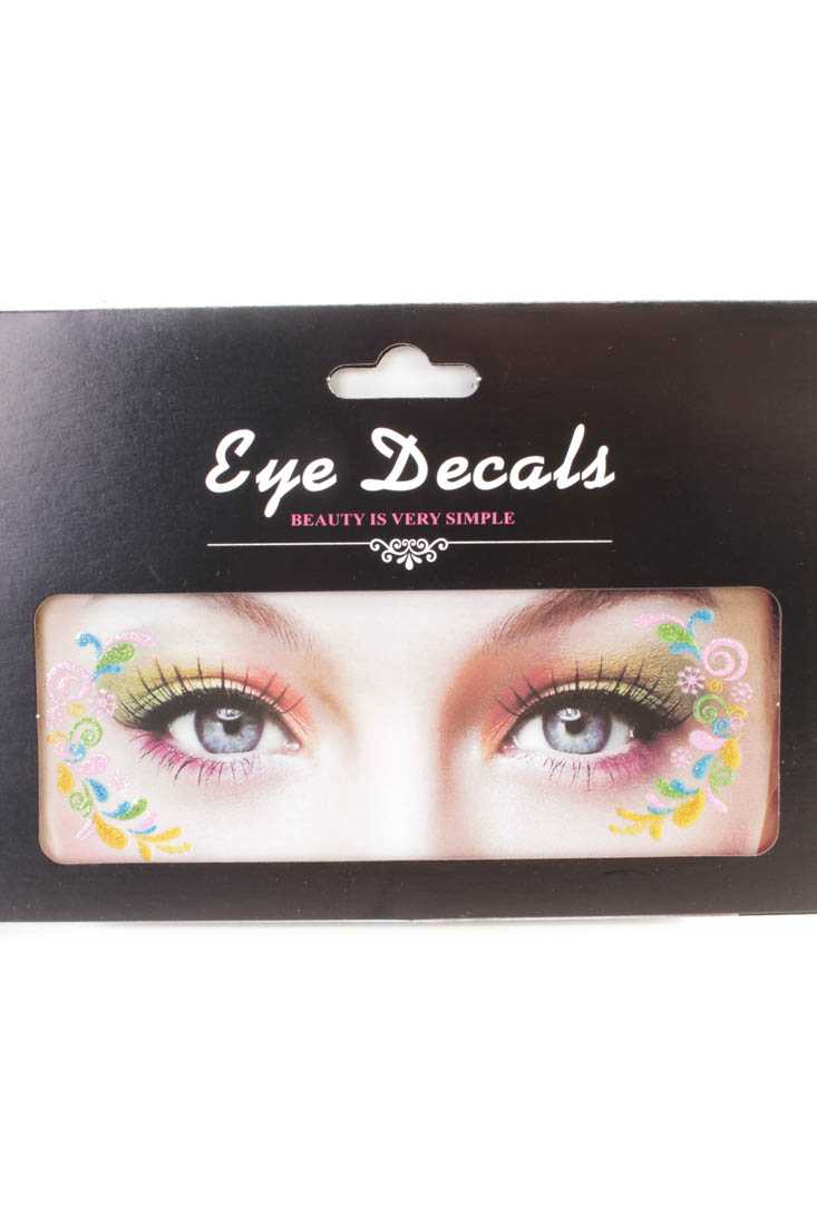 Pink Marigold Glitter Facial Stickers