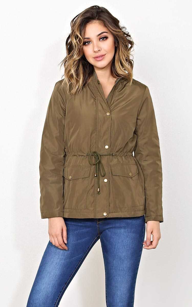 Rain Or Shine Anorak - - Olive/Drab in Size by Styles For Less