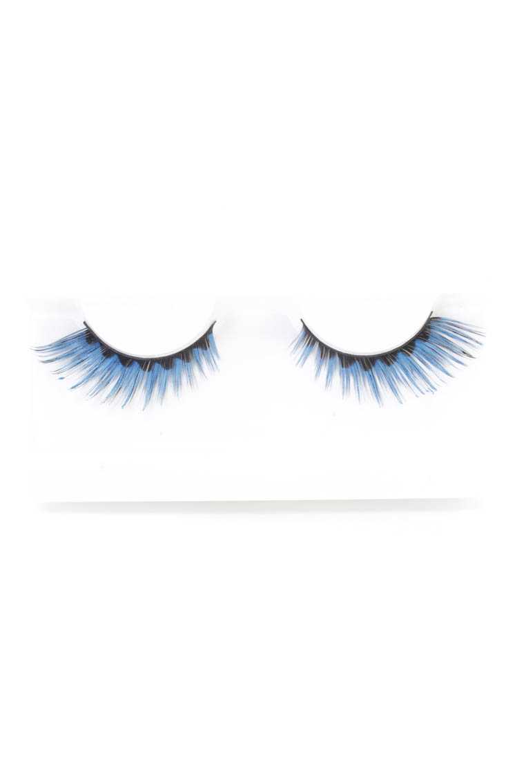 Blue Two Tone Faux Lashes