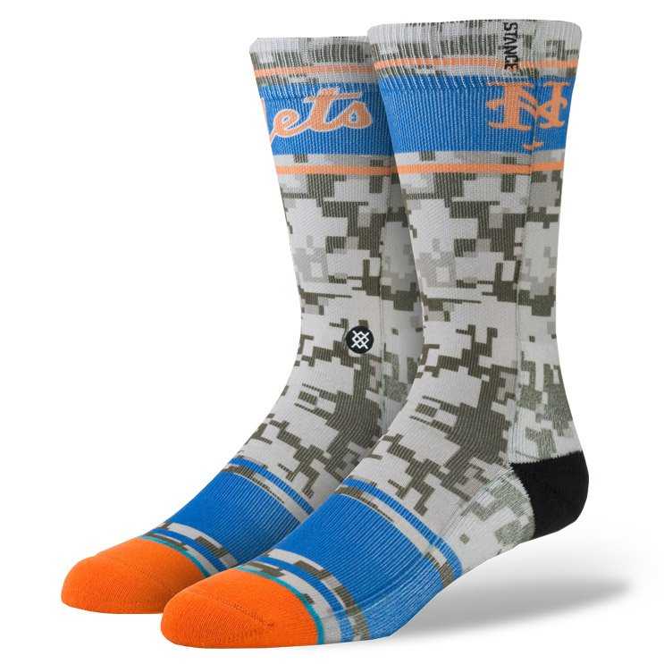 Stance Mets Camo ORG L/XL MLB DIAMOND Socks