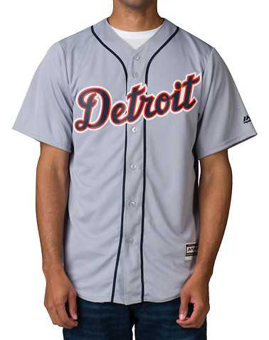 MAJESTIC MENS Grey Clothing / Button Down Shirts