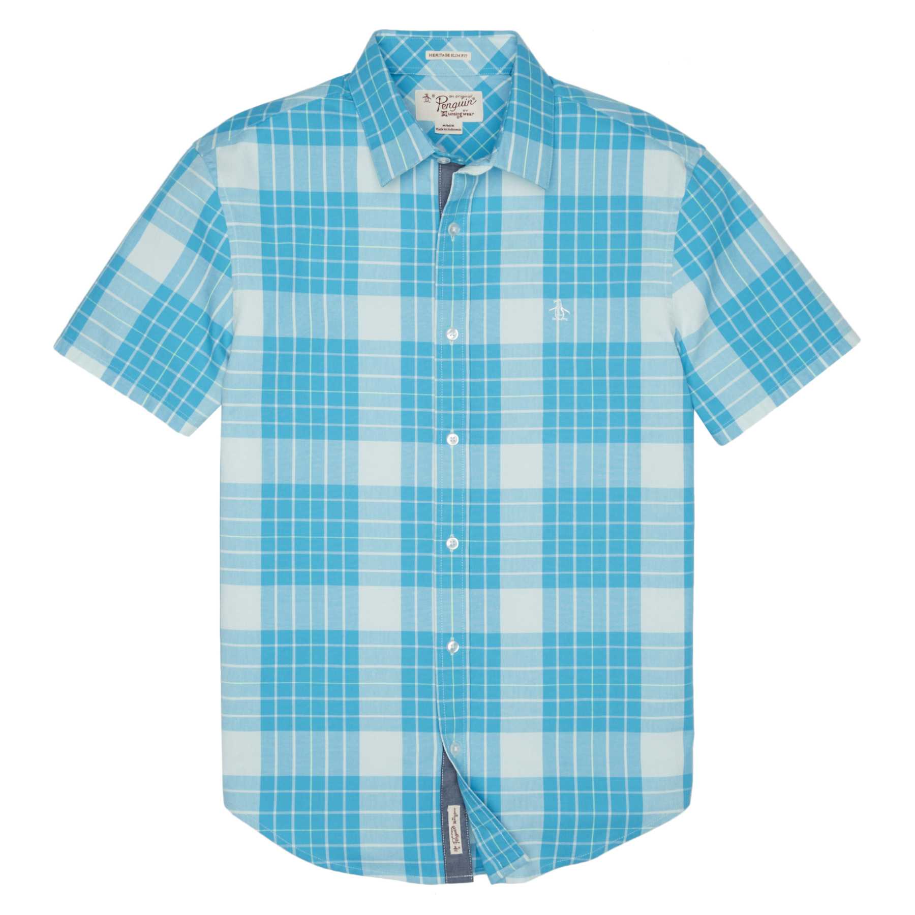 Original Penguin NEON POP PLAID SHIRT