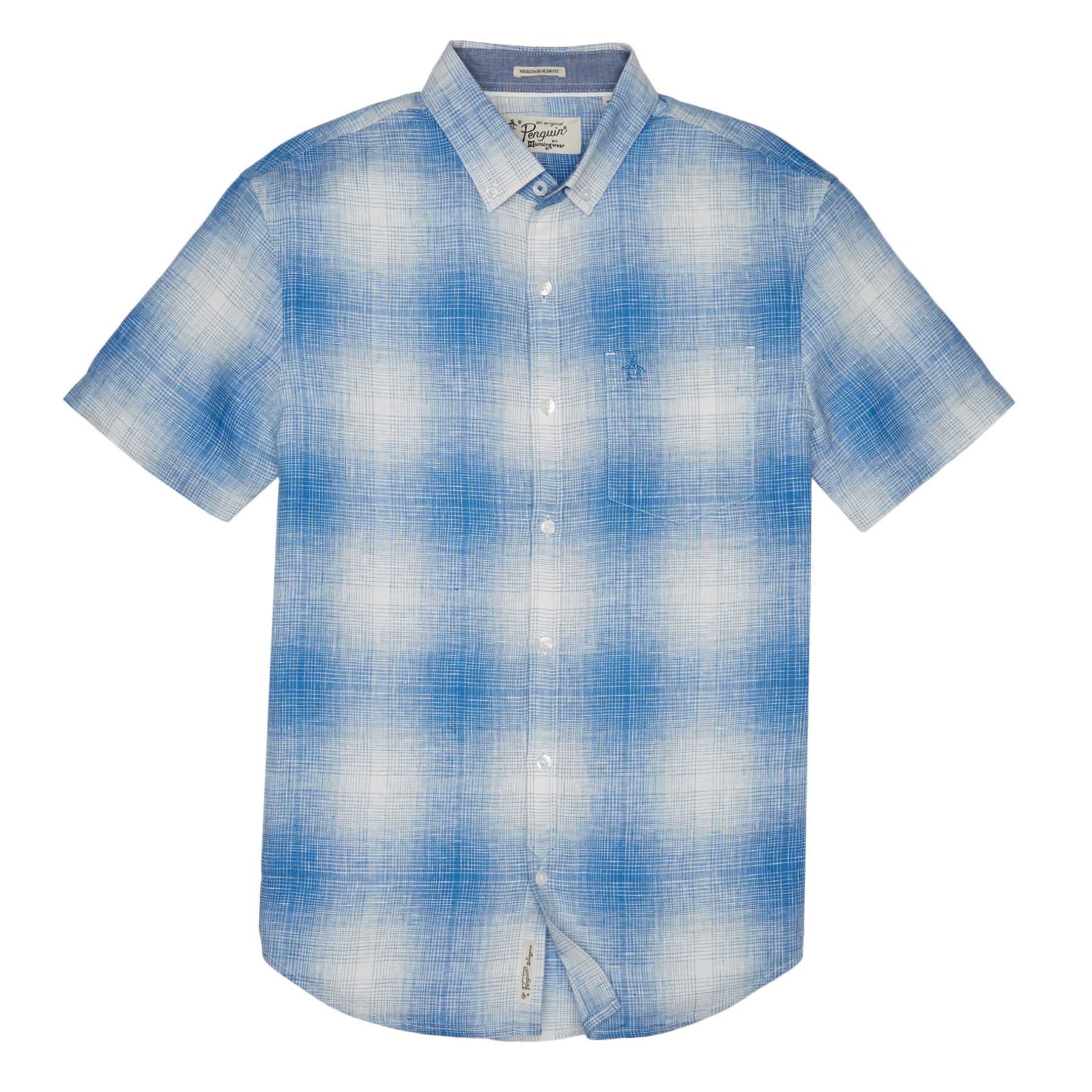 Original Penguin GRADIENT PLAID LINEN SHIRT