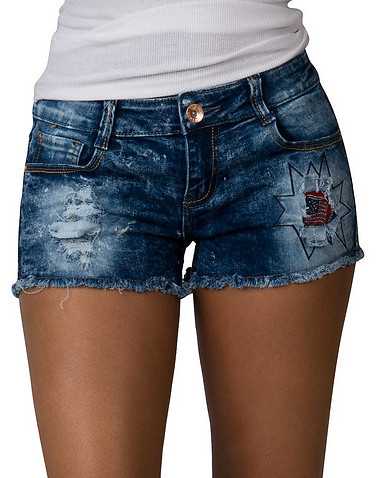 ESSENTIALS WOMENS Blue Clothing / Denim Shorts