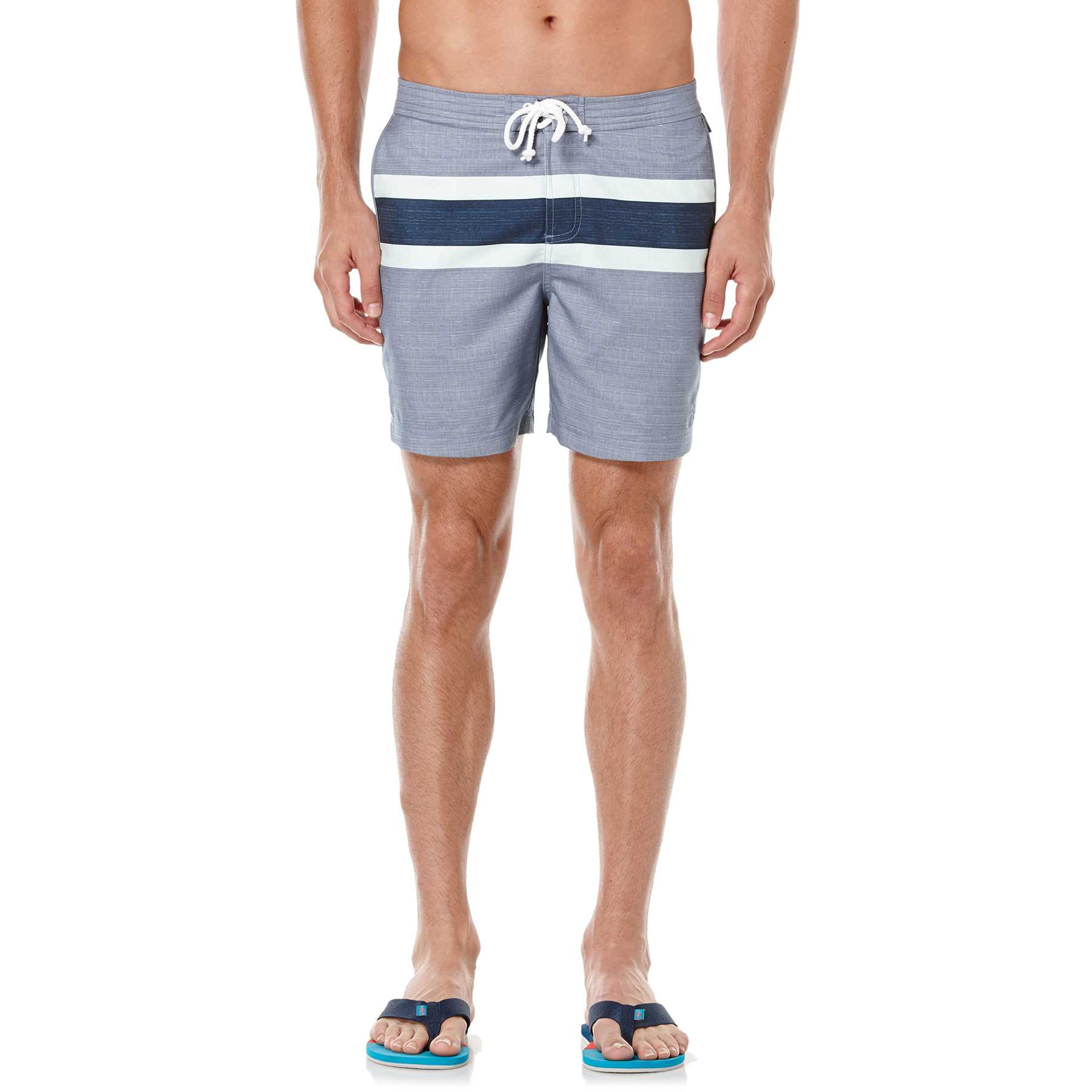 Original Penguin CHAMBRAY STRIPE VOLLEY SWIM SHORT