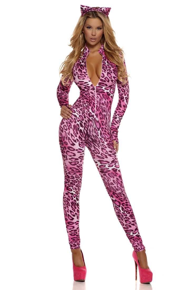 Pink Purrrfection 2Pc. Sexy Catsuit Costume