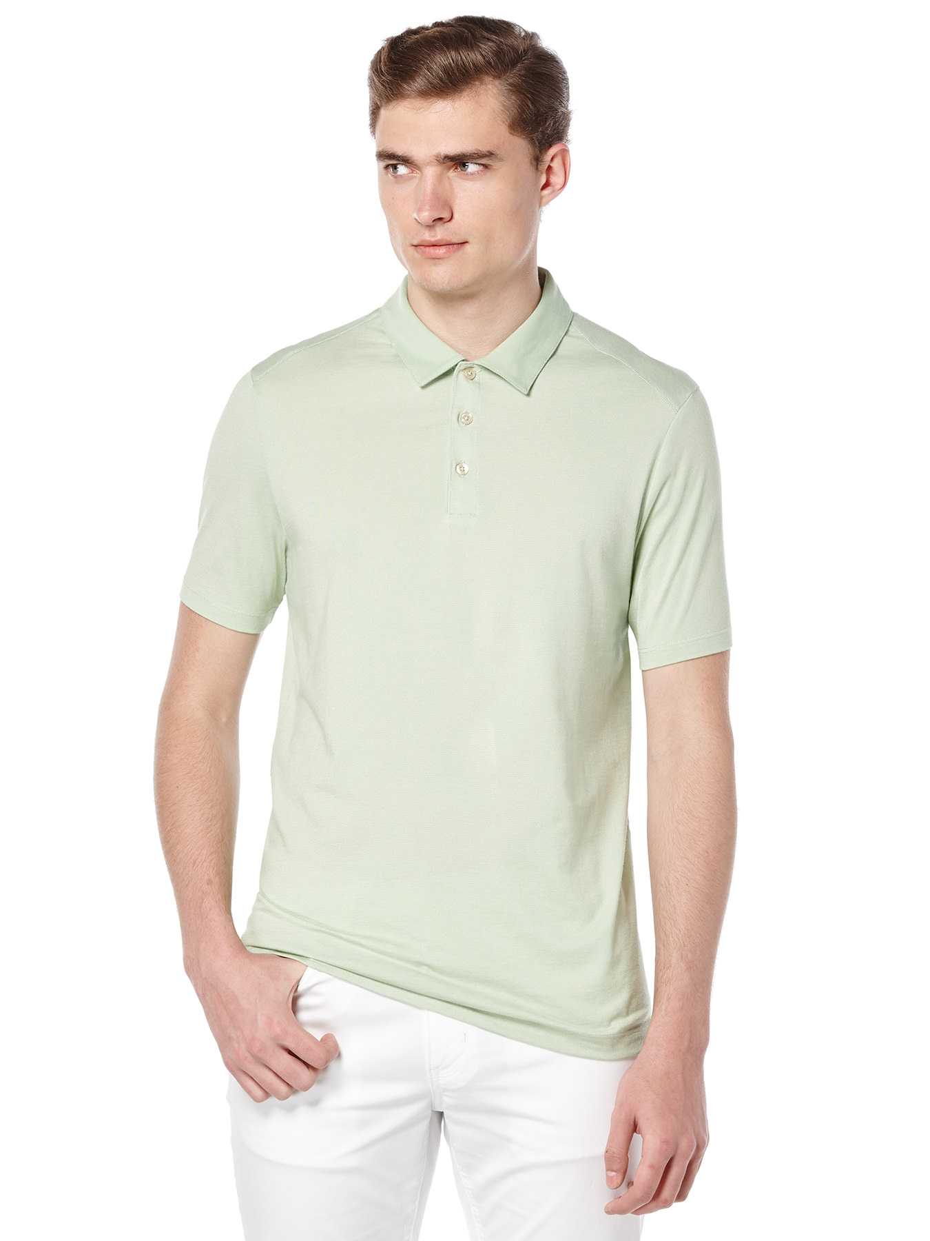 Perry Ellis Short Sleeve Thin Stripe Polo