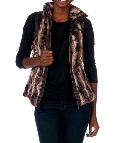 ESSENTIALS WOMENS Brown Clothing / Vests