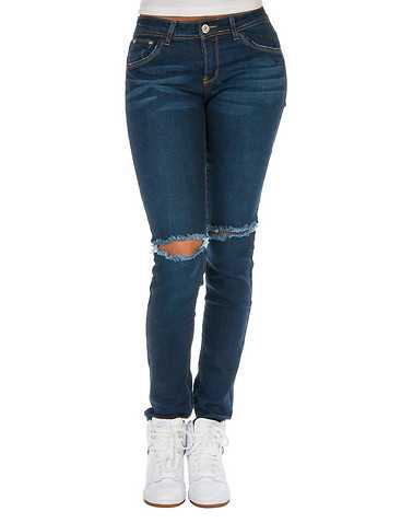 ESSENTIALS WOMENS Dark Blue Clothing / Jeans 3/4