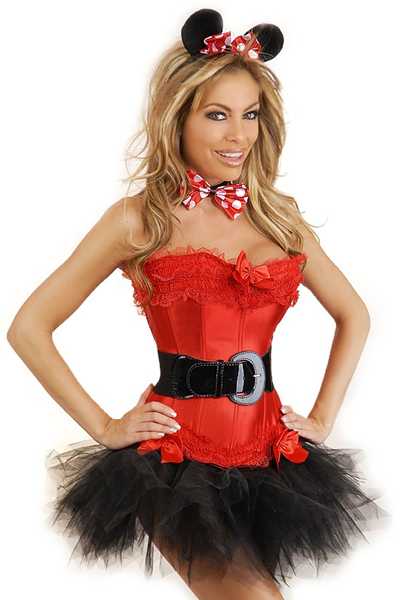 5 PC Miss Mouse Costume