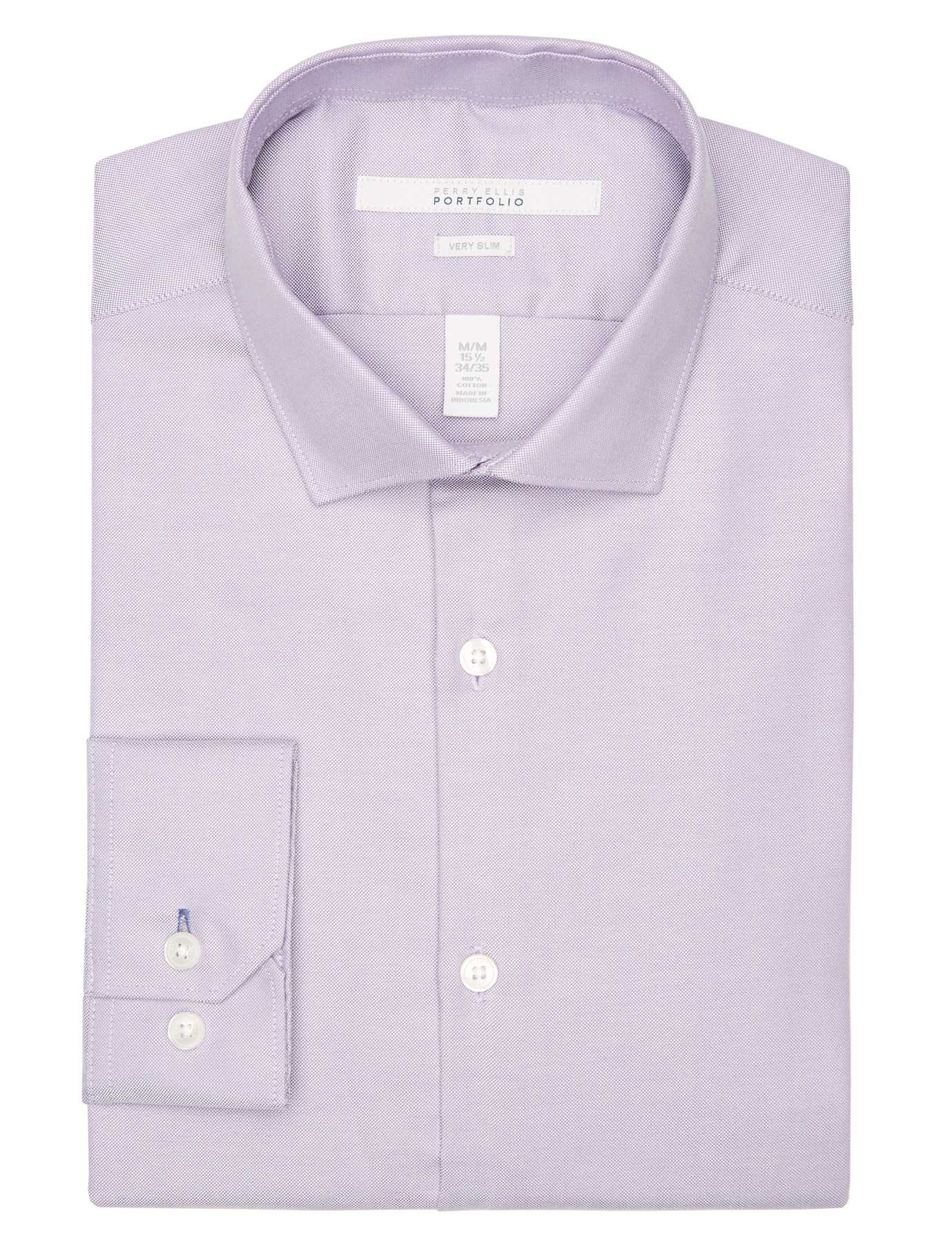 Perry Ellis Very Slim Solid Oxford Dress Shirt
