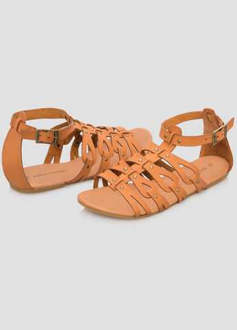 Caged Gladiator Sandal - Wide Width