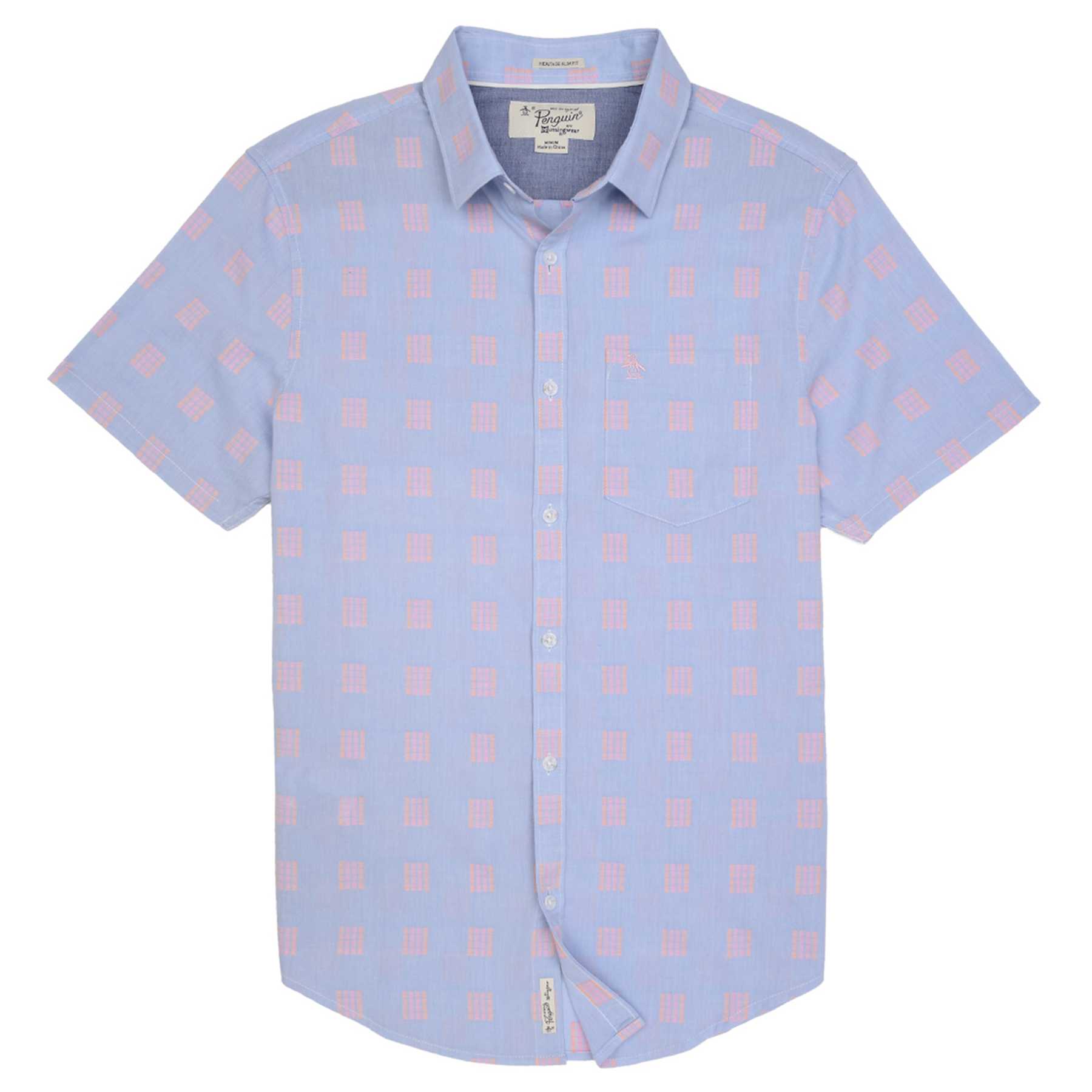 Original Penguin CHAMBRAY NEON DOBBY SHIRT