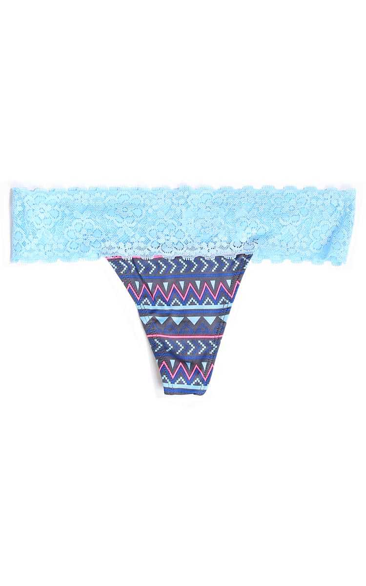 Aztec Lace Thong - - in Size by Styles For Less