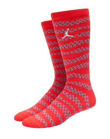 JORDAN MENS Orange Accessories / Socks L