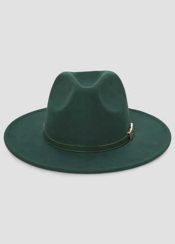 Buckle Top Band Panama Hat