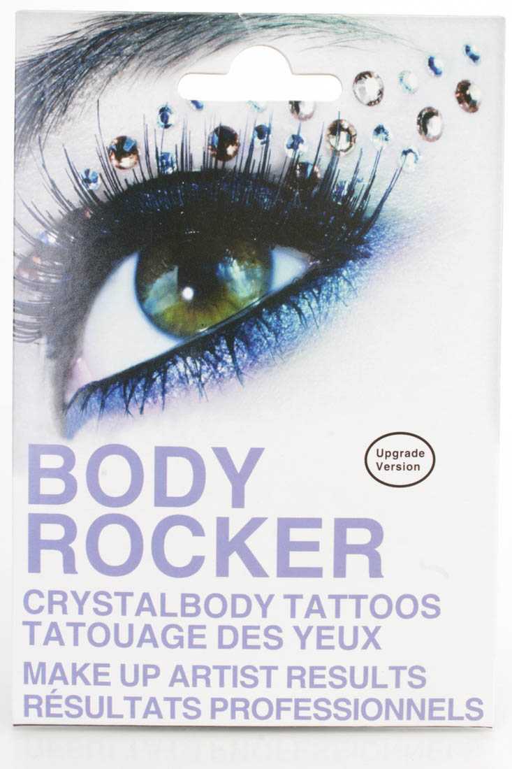 Champagne Blue Stylish Crystal Body Tattoos