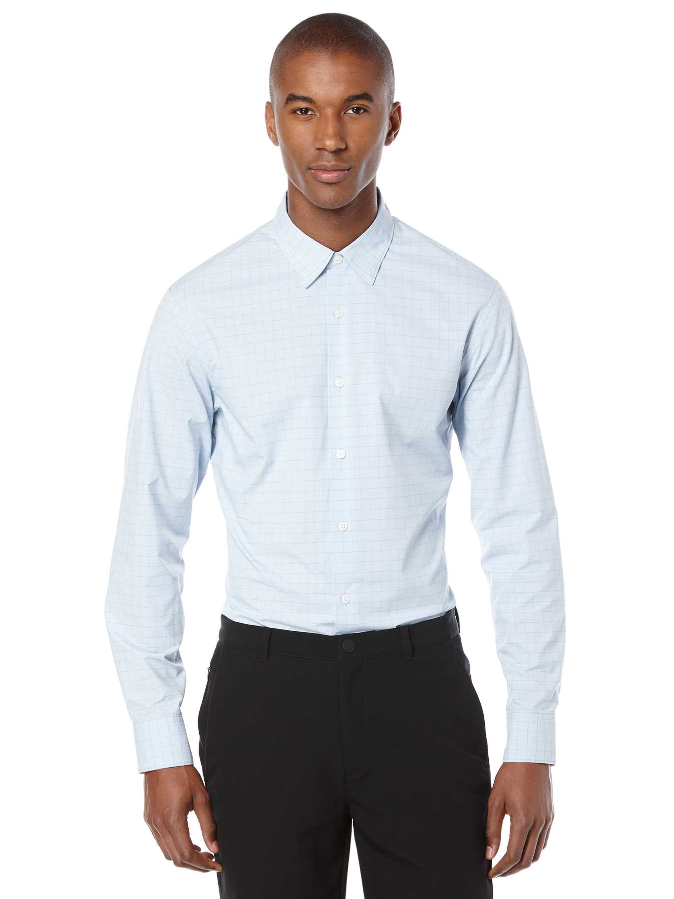 Perry Ellis Slim Fit Active Check Shirt