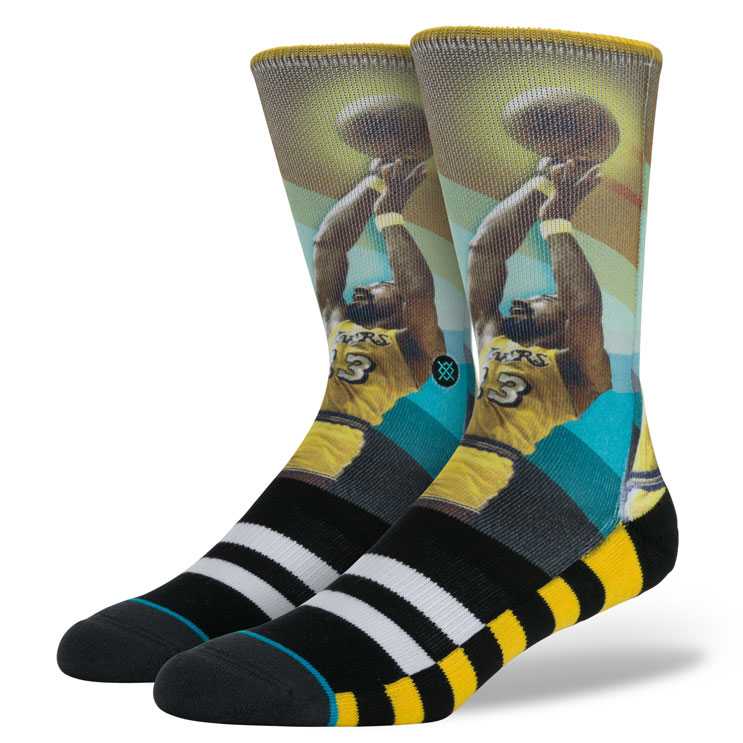 Stance Wilt - Trading Card YEL S/M NBA LEGENDS Socks