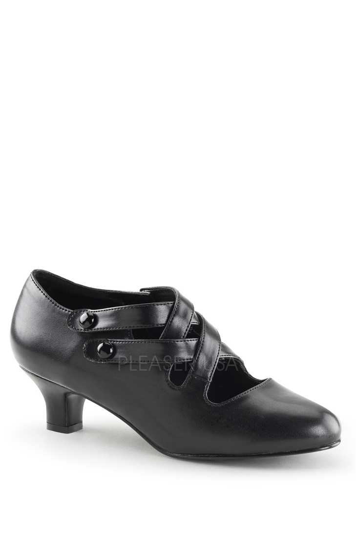 Black Cross Strappy Booties Faux Leather